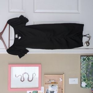 Black Ruched Dress